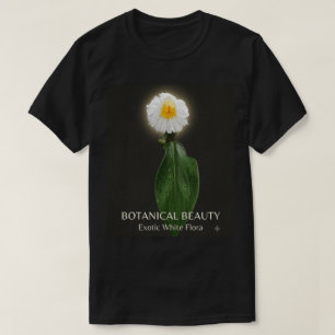 T-shirt Fleur Tropicale Blanche Exotique Botanique Nature