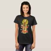 T-shirt Fleur Ukulele Aloha Hawaii Coucher de soleil Vinta (Devant entier)