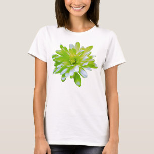 T-shirt Fleur vert vert vert vert pâle marguerite
