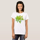 T-shirt Fleur vert vert vert vert pâle marguerite (Devant entier)