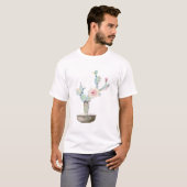 T-shirt Fleur verte déchirée de Cactus (Devant entier)
