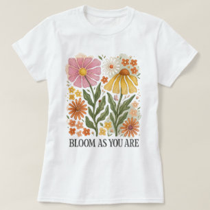 T-shirt Fleur Vintage Bloom Comme Vous Êtes