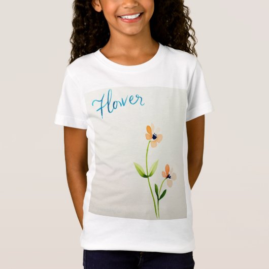 T-Shirt Fleur violette (Devant)
