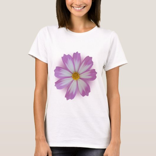 T-shirt Fleur violette claire (Devant)