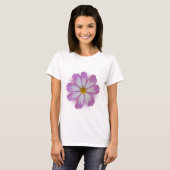 T-shirt Fleur violette claire (Devant entier)