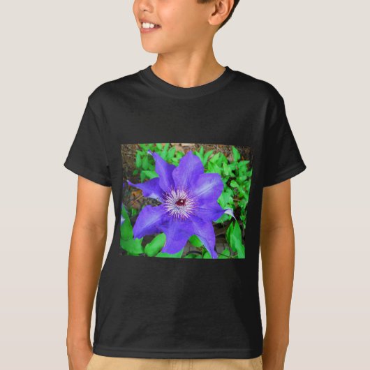 T-shirt Fleur violette Clematis (Devant)