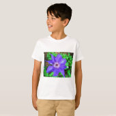 T-shirt Fleur violette Clematis (Devant entier)