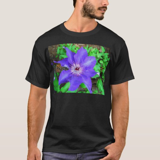 T-shirt Fleur violette Clematis (Devant)