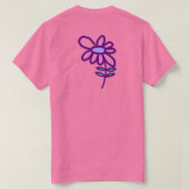 T-shirt Fleur Violette Funky (Design dos)