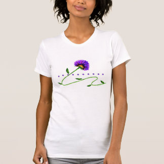 T-Shirt Fleur Violette Sur Une Vigne