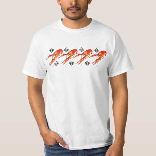 T-shirt fleurdelis 2 d'écrevisses (Devant)