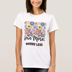 T-shirt fleuri Love More