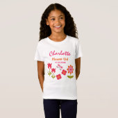 T-shirt fleuri personnalisé Fleur mignonne (Devant entier)