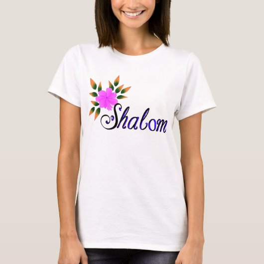 T-shirt fleuri Shalom (Devant)