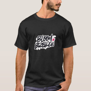 T-SHIRT FLEURIR BRISÉ