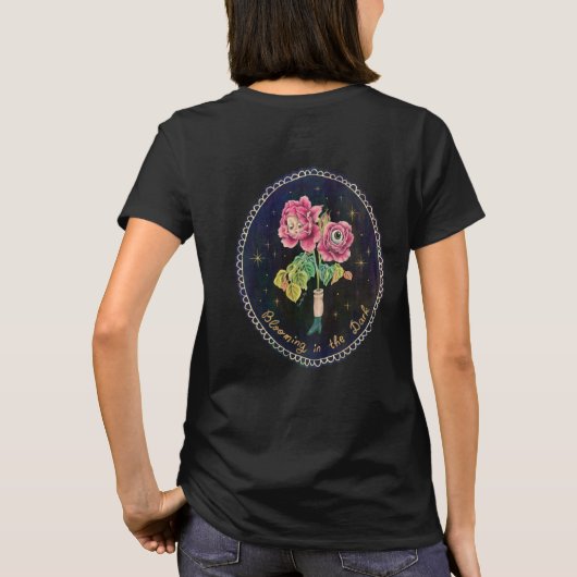 T-shirt Fleurir dans le noir (Dos)
