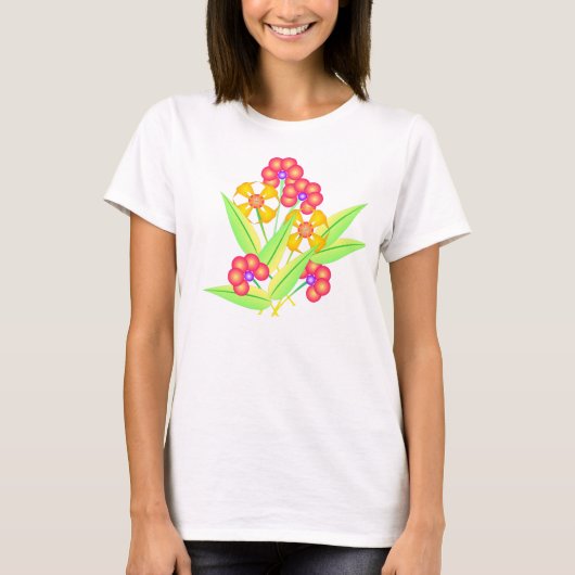 T-shirt Fleurs 2 de ressort (Devant)