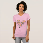 T-Shirt : Fleurs à ressort (Devant entier)