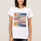 T-shirt Fleurs Abstraites (Devant)