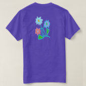 T-shirt Fleurs Abstraites Colorées (Design dos)