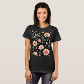 T-shirt Fleurs Aquarelle (Devant entier)