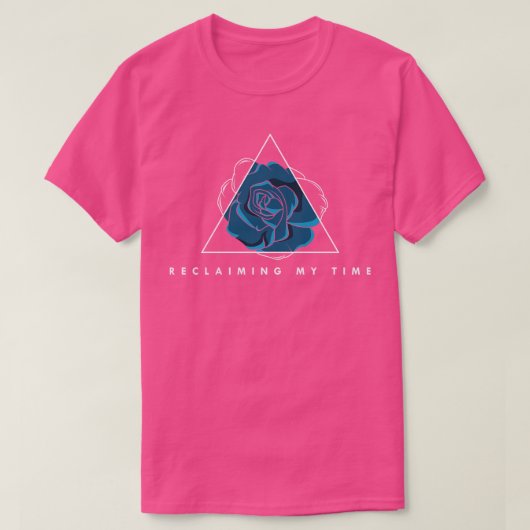 T-shirt Fleurs avec fleurs bleues 1 (Design devant)