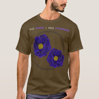 T-shirt Fleurs avec fleurs bleues 2