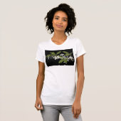 T-shirt Fleurs blanches minuscules HAMbyWG (Devant entier)