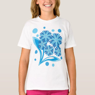 T-shirt Fleurs bleues d'origine