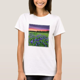 T-shirt Fleurs Bluebonnets à Sunset Texas