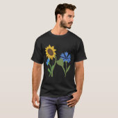T-shirt Fleurs Botanique Conception Florale Design (Devant entier)