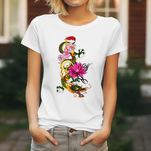 T-shirt Fleurs chinoises de cerisiers de Lotus