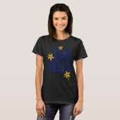 T-shirt Fleurs Ciao Bella Graphique Rétro Mignon (Devant entier)