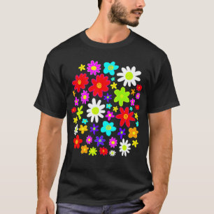 T-shirt Fleurs colorées