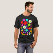 T-shirt Fleurs colorées (Devant entier)