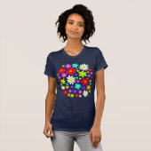 T-shirt Fleurs colorées (Devant entier)