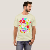 T-shirt Fleurs colorées (Devant entier)