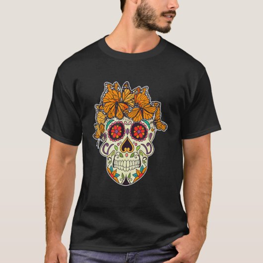 T-shirt Fleurs colorées de l'imagination (Devant)
