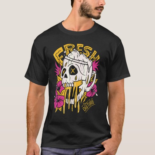 T-shirt Fleurs colorées de l'imagination 9 (Devant)