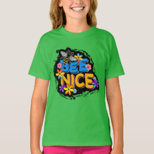 T-SHIRT FLEURS COLORÉES FLORALES BEE NICE
