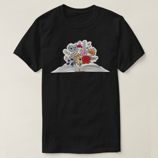 T-shirt Fleurs Croissant À Partir Du Livre 47 1 (Design devant)