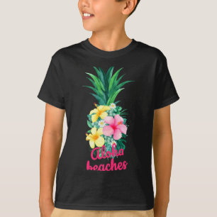 T-shirt Fleurs d'ananas Aloha aloha hawaï vintage