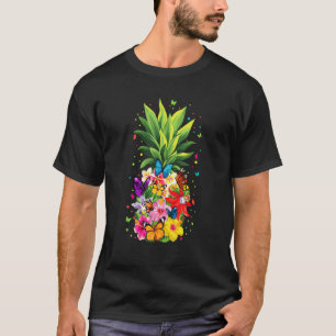 T-shirt Fleurs d'ananas Aloha Hawaii Vintage Hawaii Fl