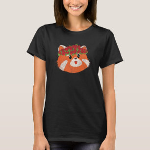 T-shirt Fleurs d'animaux mignons Zoo Animal Roses Panda ro