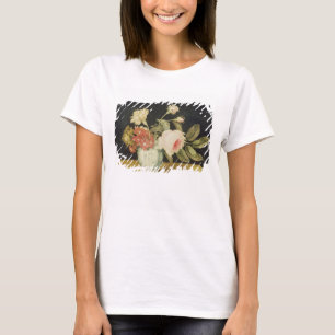 T-shirt Fleurs dans un pot de Delft (huile sur le panneau)
