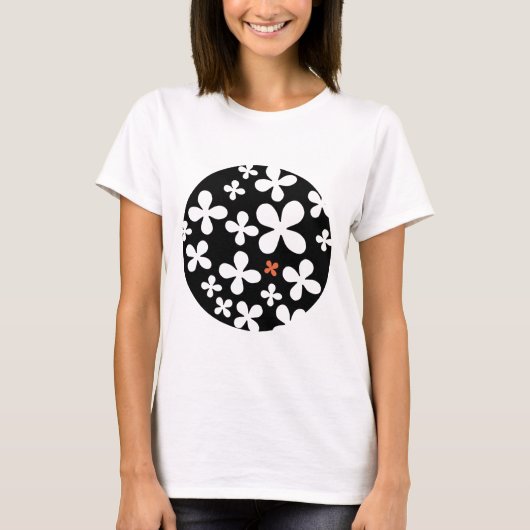 T-shirt Fleurs dans une boule (Devant)
