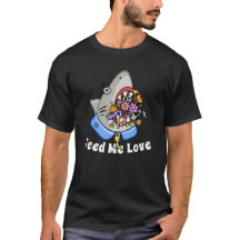 Fleurs dans une mâchoire de requin (Feed me Love)