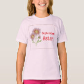 T-shirt Fleurs d'aster d'art pour enfants Fleur d'aster An (Devant)