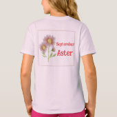 T-shirt Fleurs d'aster d'art pour enfants Fleur d'aster An (Dos)
