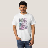 T-shirt *~* Fleurs de Bouddha Zen Pastel Floral (Devant entier)